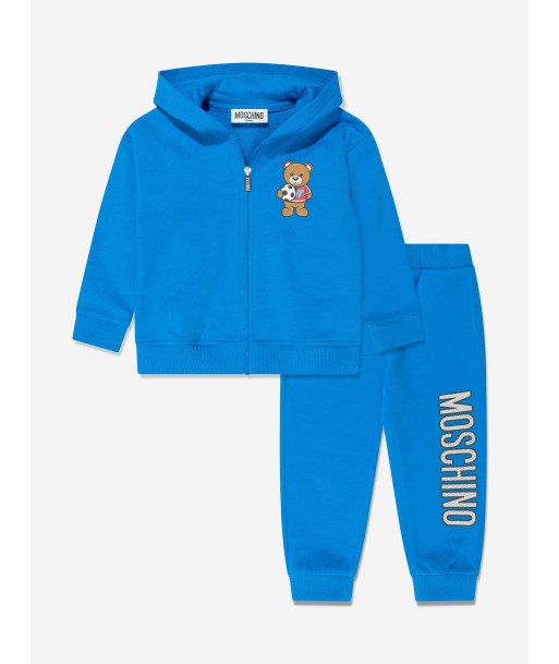 Moschino Baby Boys Teddy Football Tracksuit in Blue la chaussure