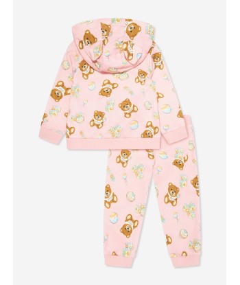 Moschino Baby Girls Teddy Toys Tracksuit in Pink commande en ligne