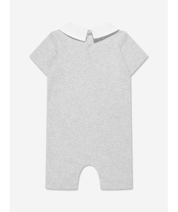 Moschino Baby Romper And Hat Gift Set in Grey votre restaurant rapide dans 