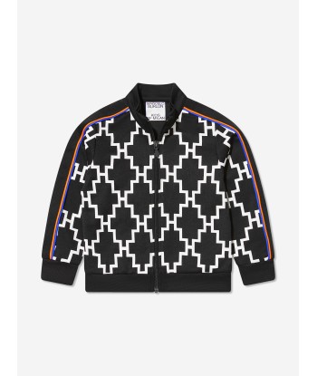 Marcelo Burlon Boys Cross Piping Track Zip Up Top Paris Déstockage Promo