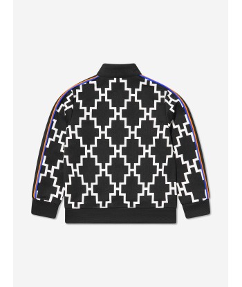 Marcelo Burlon Boys Cross Piping Track Zip Up Top Paris Déstockage Promo