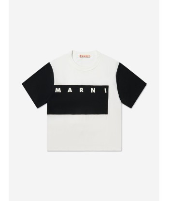 MARNI Boys Block Colour Logo T-Shirt de pas cher