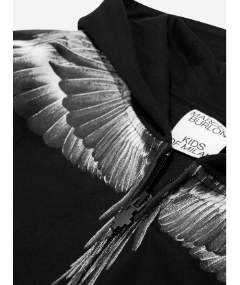 Marcelo Burlon Boys Icon Wings Zip Up Hoodie solde