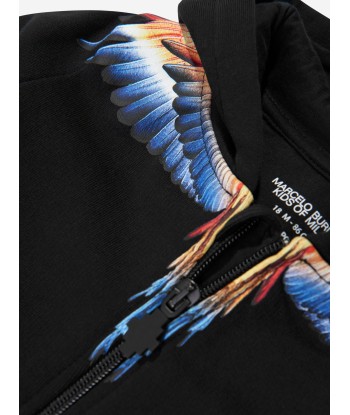 Marcelo Burlon Baby Boys Icon Wings Zip Up Hoodie Dans la société mordern