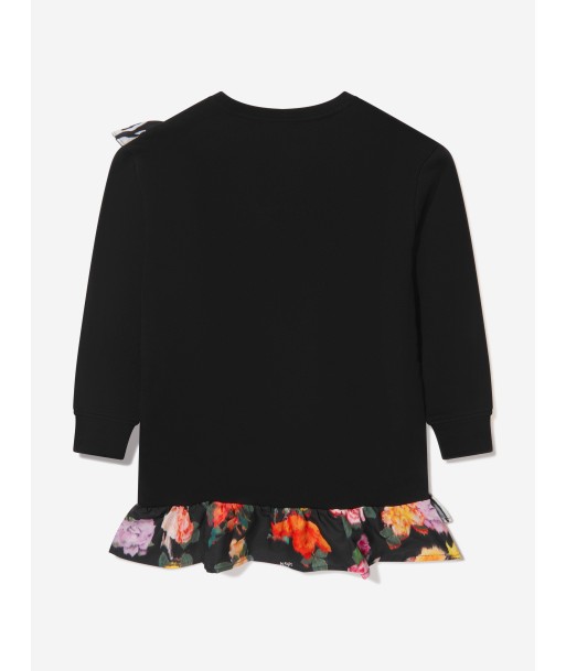 MSGM Girls Frill Trim Floral Sweater Dress votre