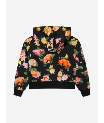 MSGM Girls Floral Print Hoodie de pas cher