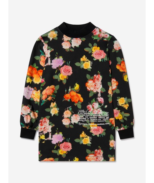 MSGM Girls Floral Print Sweater Dress Profitez des Offres !