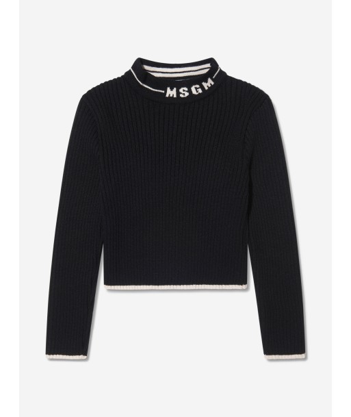 MSGM Girls Wool Knitted Turtleneck Jumper Venez découvrir notre 