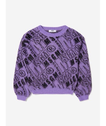 MSGM Girls Knitted Logo Jumper sélection de produits