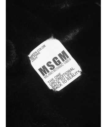 MSGM Girls Eco Fur Zip Up Jacket en stock