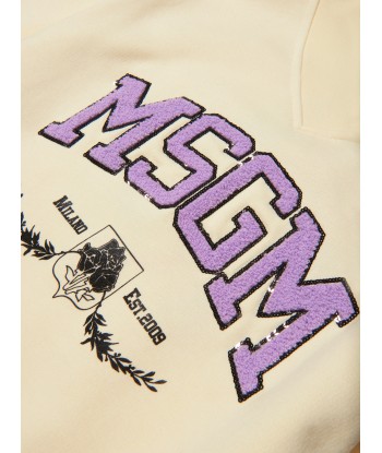 MSGM Girls Logo Print Sweatshirt JUSQU'A -70%! 