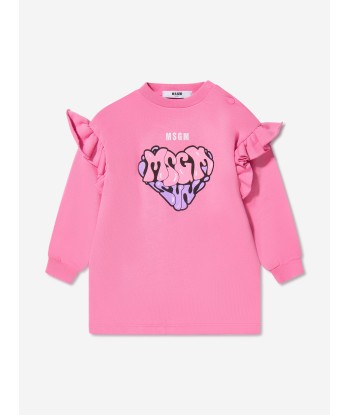 MSGM Baby Girls Heart Logo Sweater Dress vente chaude votre 