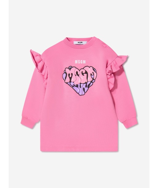 MSGM Baby Girls Heart Logo Sweater Dress vente chaude votre 