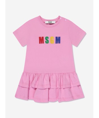 MSGM Baby Girls Logo T-Shirt Dress in Pink france