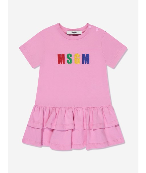 MSGM Baby Girls Logo T-Shirt Dress in Pink france