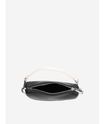 MSGM Girls Eco-Leather Shoulder Bag in Black de France