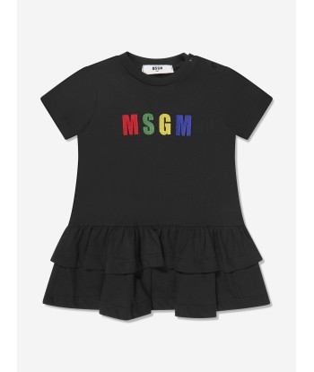 MSGM Baby Girls Logo T-Shirt Dress in Black sélection de produits