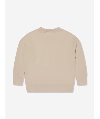 MSGM Kids Logo Sweatshirt in Beige Venez découvrir notre 