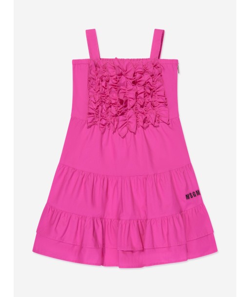 MSGM Girls Ruffle Dress in Pink offre 