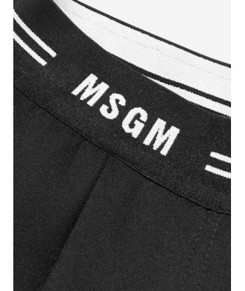 MSGM Girls Technical Shorts in Black Venez découvrir notre 