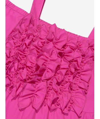 MSGM Girls Ruffle Dress in Pink offre 