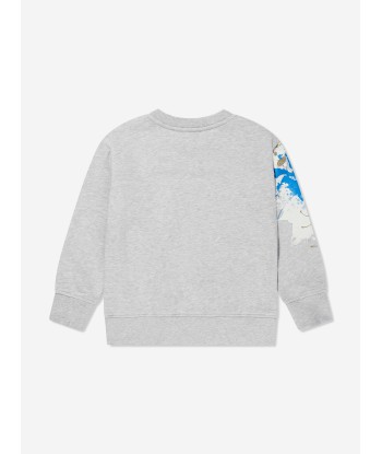 MSGM Boys Paint Splash Sweatshirt in Grey 50% de réduction en Octobre 2024