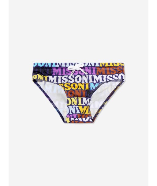 Missoni Boys Logo Swimming Briefs in Multicolor online