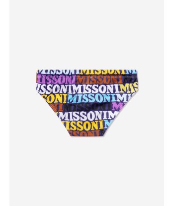 Missoni Boys Logo Swimming Briefs in Multicolor online