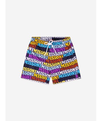 Missoni Boys Logo Swim Shorts in Multicolour les ligaments