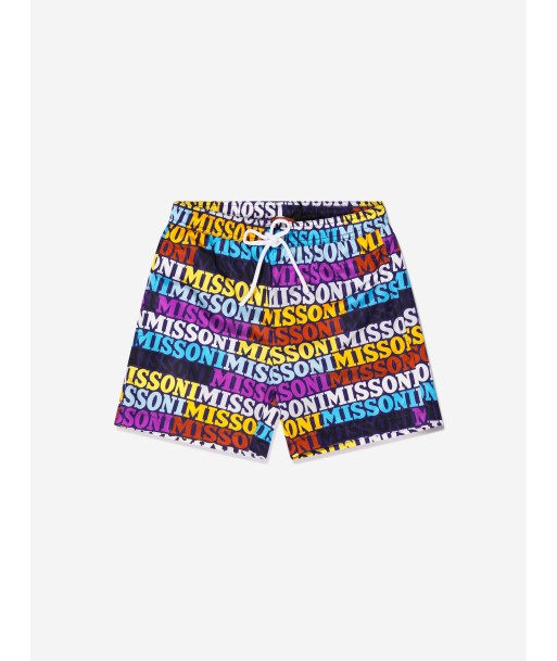 Missoni Boys Logo Swim Shorts in Multicolour les ligaments