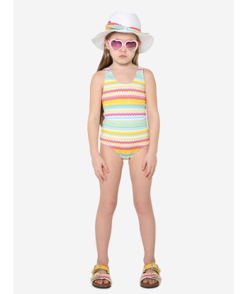 Missoni Girls Zig Zag Swimsuit in Multicolour Livraison rapide