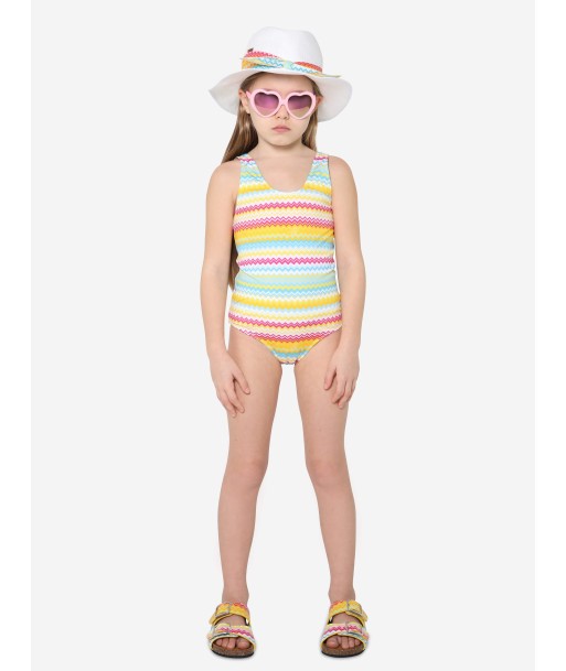 Missoni Girls Zig Zag Swimsuit in Multicolour Livraison rapide