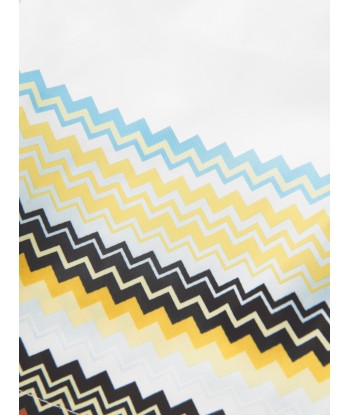 Missoni Boys Zig Zag Swim Shorts in White offre 