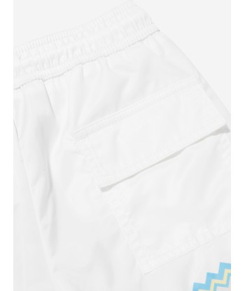 Missoni Boys Zig Zag Swim Shorts in White offre 