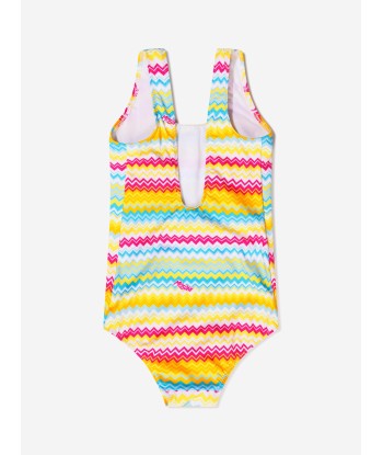 Missoni Girls Zig Zag Swimsuit in Multicolour Livraison rapide