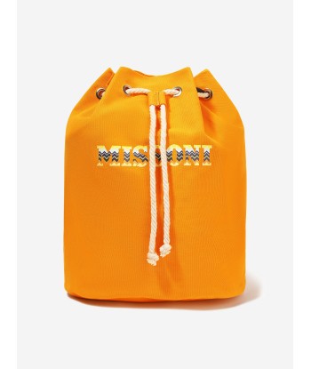 Missoni Kids Logo Backpack in Yellow Comparez et commandez 