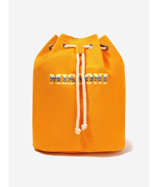 Missoni Kids Logo Backpack in Yellow Comparez et commandez 