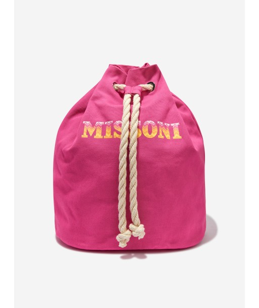 Missoni Kids Logo Backpack in Pink Le MVP de beaucoup