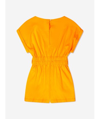 Missoni Girls Jersey Logo Playsuit in Mustard chez Cornerstreet bien 