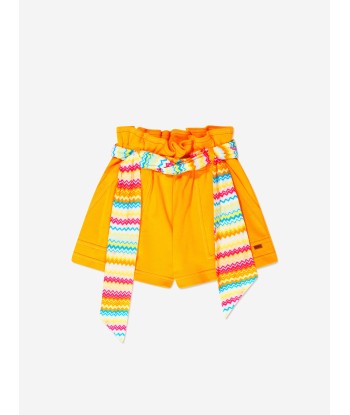 Missoni Girls Jersey Shorts in Mustard de votre