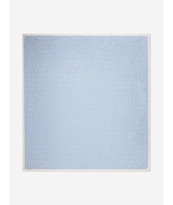 Missoni Baby Boys Logo Blanket in Blue la colonne vertébrale