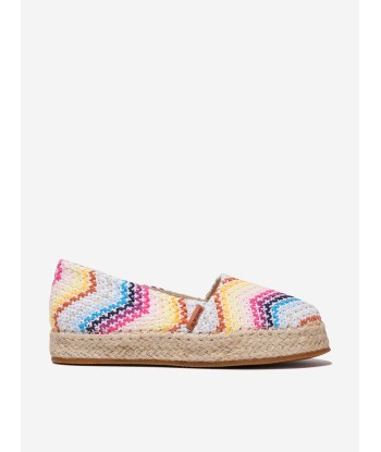 Missoni Girls Zig Zag Espadrilles in Multicolour de votre