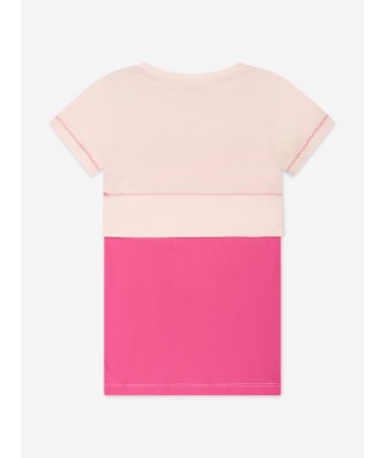 Missoni Girls Logo Jersey Dress in Pink Découvrez la collection