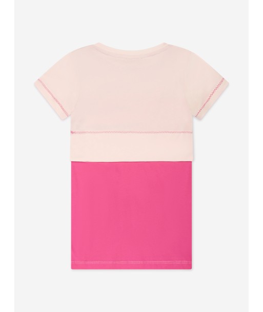 Missoni Girls Logo Jersey Dress in Pink Découvrez la collection