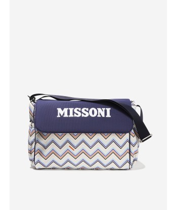 Missoni Baby Boys Zig Zag Changing Bag in Blue Pour