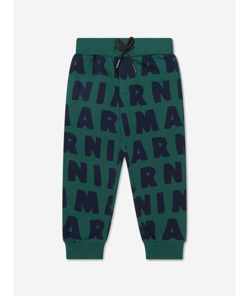 MARNI Boys All Over Logo Print Joggers en ligne