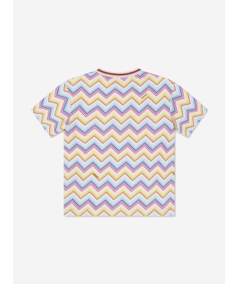 Missoni Girls Zig Zag T-Shirt in Multicolour pas cheres