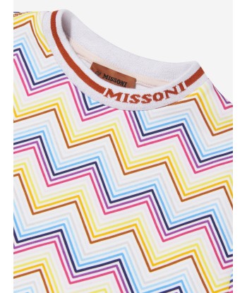 Missoni Girls Zig Zag T-Shirt in Multicolour pas cheres