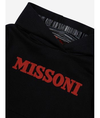 Missoni Kids Logo Hoodie in Black de l' environnement