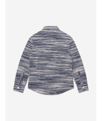 Missoni Boys Long Sleeve Shirt in Blue en stock